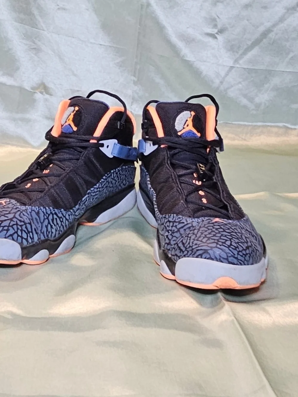 Automic Orange Wolf Grey Jordans